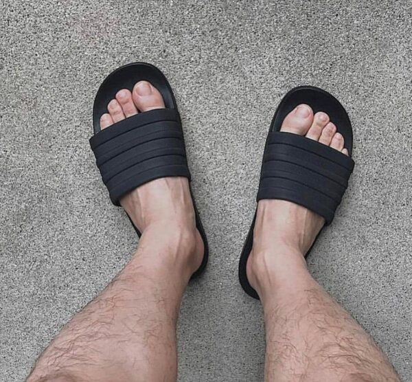 adidas neo slides black